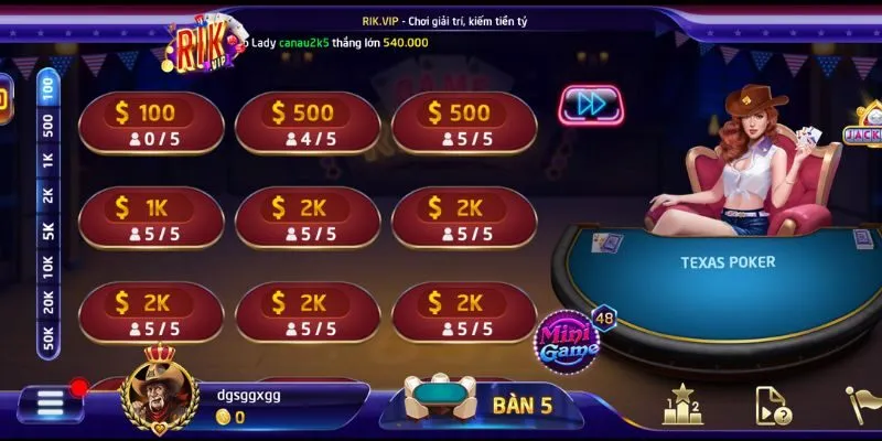 Chơi game mượt mà nét căng tại Rikvip